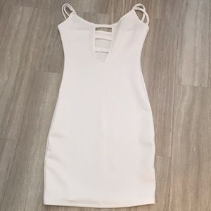 White body con dress small